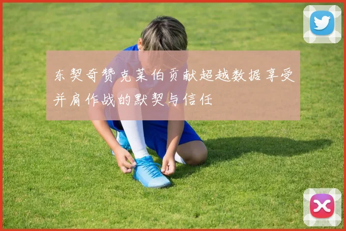 东契奇赞克莱伯贡献超越数据享受并肩作战的默契与信任